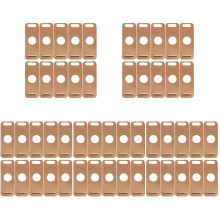 100Pcs Takeout Paper Drink Holder Portable Cup Tray in Khaki
