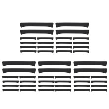 50Pcs Black Plastic Cover Durable Outdoor Protector