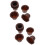 100Pcs Coffee Paper Cupcake Liners Durable Muffin Cups for Baking 8