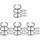 40Pcs Black Loose Leaf Binder Rings Smooth Surface Metal Book Clips 1