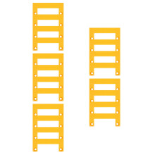 5Sets Yellow Plastic Tool Storage Rack Wall Mount Tape Measure Holder