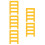5Sets Yellow Plastic Tool Storage Rack Wall Mount Tape Measure Holder 1