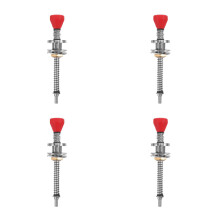 4Pcs Red Alloy Pinball Shooter Grip Lever Responsive Spring Rod