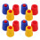 50Sets Kids Magic Props Plastic Trick Cups and Balls Set 3