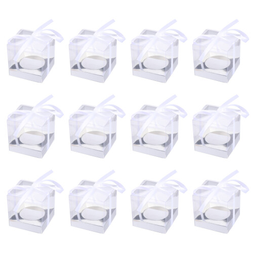72Pcs Silver PVC Clear Cake Containers for Storage and Display 2
