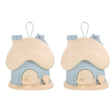2St Creatieve Plastic Champignon Spaarpot Leuk Ornament Voor Thuis