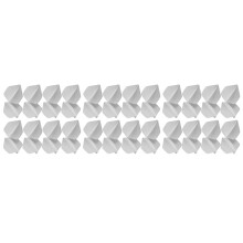 90Pcs Plastic White Flights Replacement for Soft & Steel Tip Darts