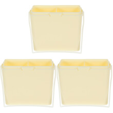 3Pcs Plastic Paint Brush Washer Watercolor Brush Holder Light Yellow