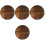 4Pcs Wooden Cooking Pot Lids Carbonized Fir Multi- 4