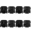4Pairs Practical Black Plastic Shoelace Lock Clips Safe Lace Fasteners 6