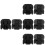 4Pairs Practical Black Plastic Shoelace Lock Clips Safe Lace Fasteners 7