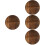 4Pcs Wooden Cooking Pot Lids Carbonized Fir Multi- 7