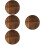 4Pcs Wooden Cooking Pot Lids Carbonized Fir Multi- 8