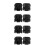 4Pairs Practical Black Plastic Shoelace Lock Clips Safe Lace Fasteners 9