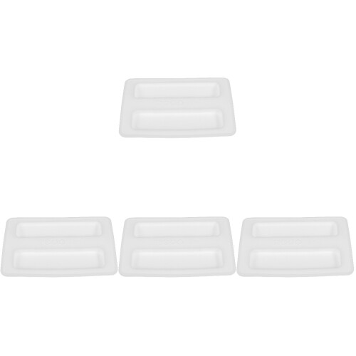 4Pcs White Silicone Toaster Lid Covers for Household Kitchen Devices