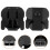 4Pairs Practical Black Plastic Shoelace Lock Clips Safe Lace Fasteners 11