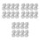 90Pcs Plastic White Flights Replacement for Soft & Steel Tip Darts 6