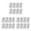90Pcs Plastic White Flights Replacement for Soft & Steel Tip Darts 8