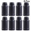 24Pcs Black Plastic Engineering Bottles Lightweight Storage Containers 3