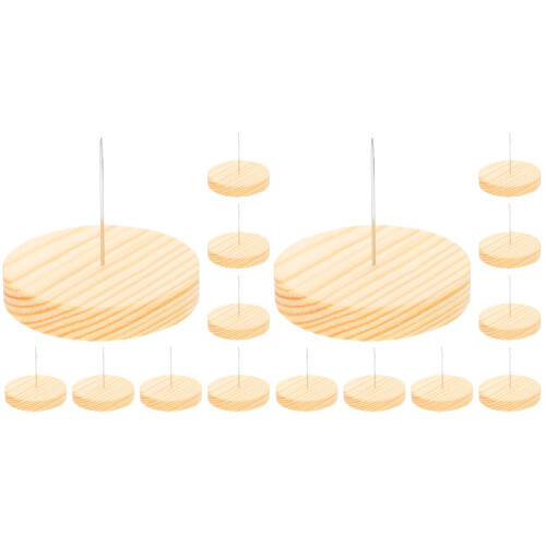 16Pcs Felt Doll Support Stands Wood Metal Base for Model Dolls Display
