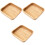 3Pièces Plateau Repas Multifonction Kaki En Bois, Facile À 4