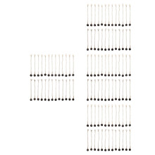 104Pcs Lightweight Black Letter Charms Chain for Decorative Use