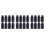 24Pcs Black Plastic Engineering Bottles Lightweight Storage Containers 6