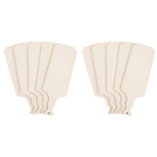 10Pcs Wooden Cutting Boards Ivory Smooth Surface for Home Crafts
