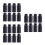24Pcs Black Plastic Engineering Bottles Lightweight Storage Containers 7
