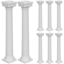 32Pcs White Plastic Cake Pillar Supports Tiered Cake Display Stand