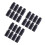 24Pcs Black Plastic Engineering Bottles Lightweight Storage Containers 8