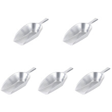 5Pcs Aluminum Ice Scoop Silver Multi-Use Food for Home Kitchen