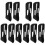 10Pcs Black Snoring Chin Strap Soft Breathable Material Home Use 1