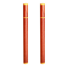 2Pcs Dark Red Wood Incense Holder Tube for Home Aromatherapy Storage