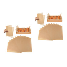 200Pcs Baking Parchment Sheets Khaki Non-Stick Air Fryer Oven Liners