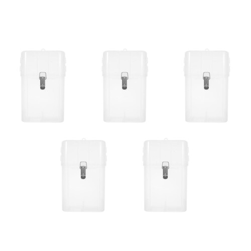 5Pcs White Protective Socket Waterproof Covers for Outdoor Car Use 2