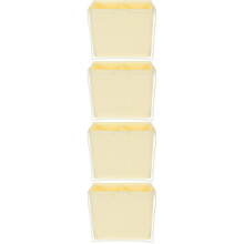 4Pcs Compact Plastic Brush Washer for Daily Artist Use Light Yellow