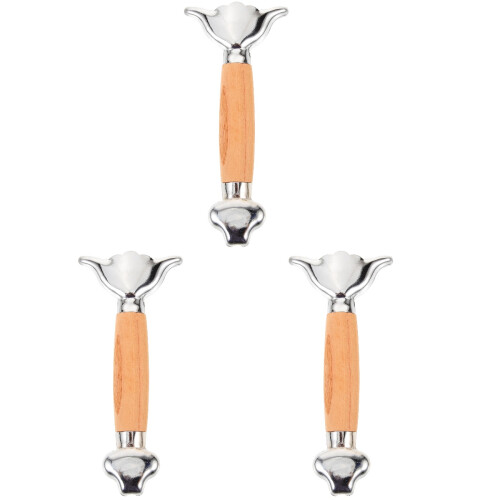 Masteelf Set Of 3 Knobs Wood Replaceable Sword Handles Swords