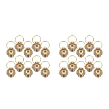 20Pcs Durable Brass Screw Clasps for Cord Jewelry Making Accessories