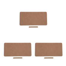 3Pcs Portable Khaki Desk Mats for Writing and Office Use