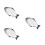 3Pcs Ceramic Fish Shaped Plates Dark Green Snack Storage Dinnerware 6