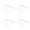 32Pcs White Bicycle Spoke Reflectors Plastic Night Safety Easy Install 8
