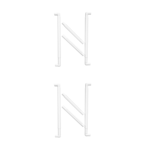 2Pcs Portable White Embroidery Frame Clip for Needlepoint Cross Stitch 2