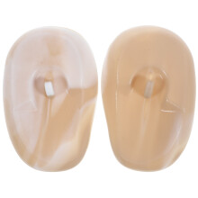 1Pair Silicone Ear Covers for Hair Dye Coffee Color Salon Use Durable