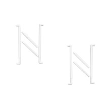 2Pcs Portable White Embroidery Frame Clip for Needlepoint Cross Stitch