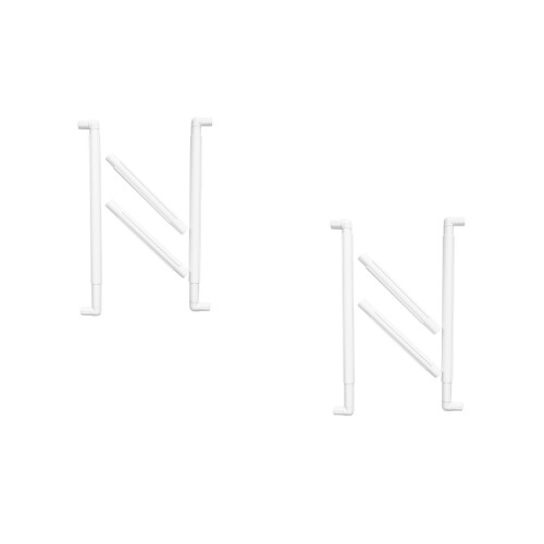 2Pcs Portable White Embroidery Frame Clip for Needlepoint Cross Stitch