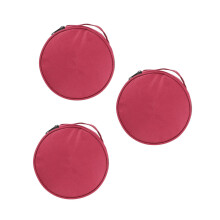 3Pcs Easy-Carry Rosy Meditation Bowl Cases with Smooth Zipper