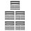 50Pcs Black Plastic Cover Durable Outdoor Protector 8