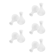 10Pcs White Ceramic Bud Vase Set Small Boho Flower Vase for Home DIY