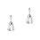 2Pcs Decorative Silver Hand Bell Metal for Restaurant 1